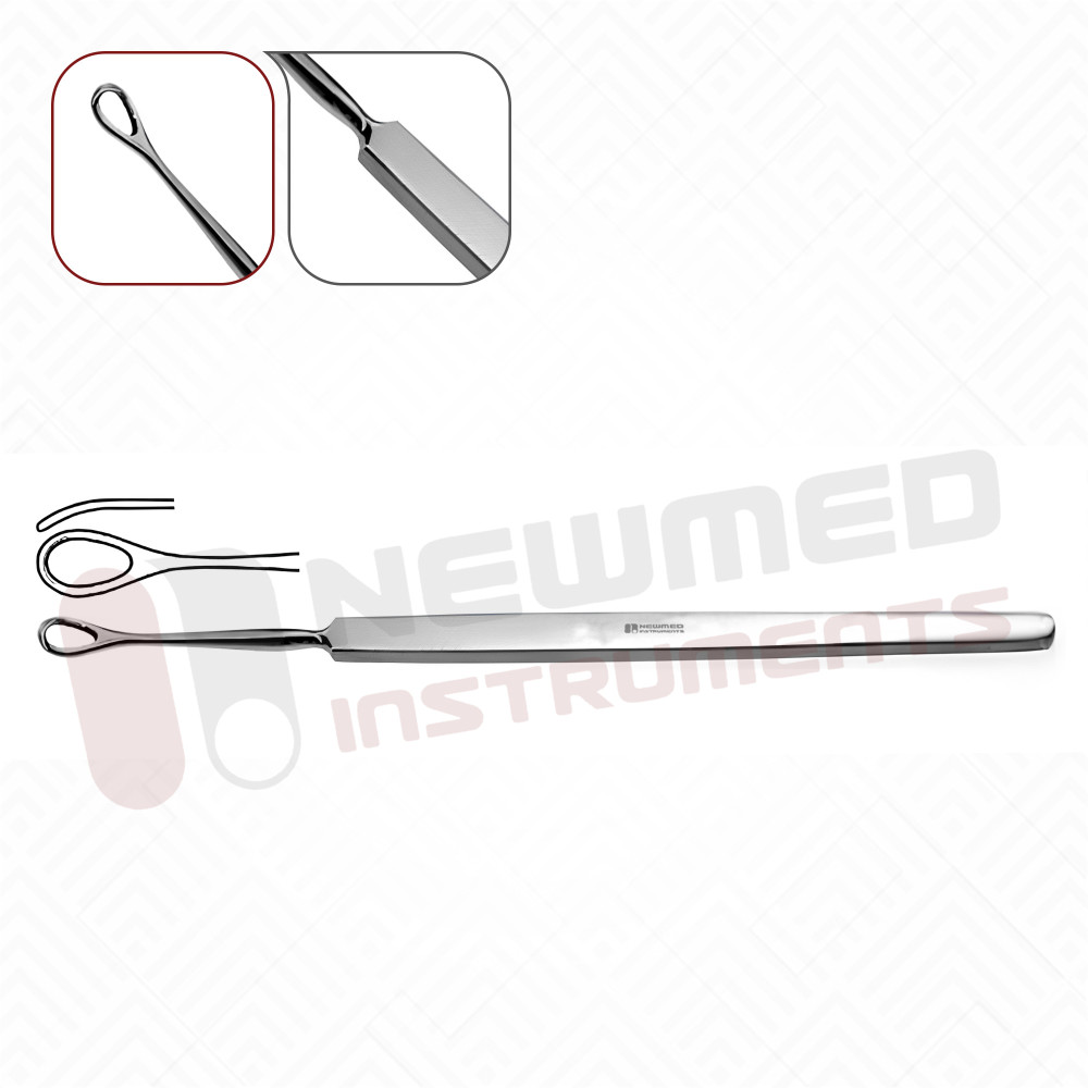 Langenbeck Ear Curette, Blunt, slight Curved, 13cm - Inter Links